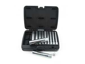 Schwaben Deep Well Metric Socket Set - 11 Piece 3/8" Drive with 1/4" Drive Adapter
