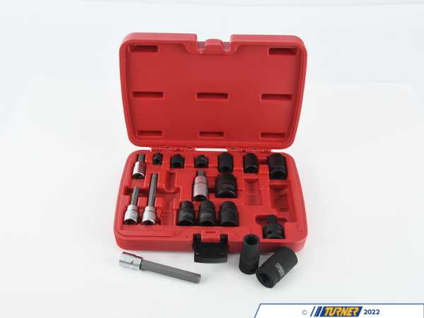 Schwaben 18 Piece Brake Caliper Socket Kit LCB166SCH