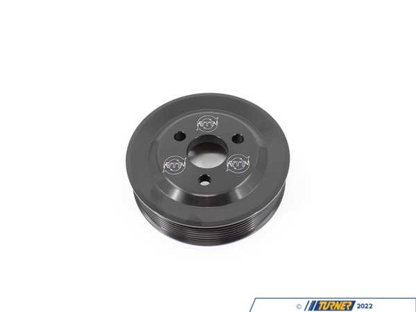 Vargas Turbo Technologies VTT Billet N5X Power Steering Pulley - Anodized Black - BMW E82/88 E9X N54 N55 3.0L N54PSPULLEYBLK