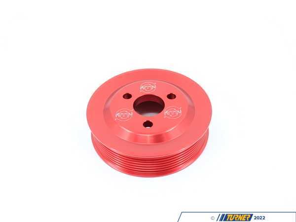 Vargas Turbo Technologies VTT Billet N5X Power Steering Pulley - Anodized Red - BMW E82/88 E9X N54 N55 3.0L N54PSPULLEYRED