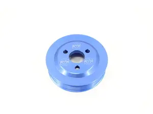 VTT Billet N5X Power Steering Pulley - Anodized Blue - BMW E82/88 E9X N54 N55 3.0L