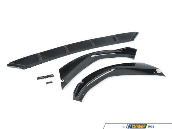 Spec-D Tuning Spec D Front Bumper Lip - Gloss Black - G20 M Sport LPFG2019GBAK
