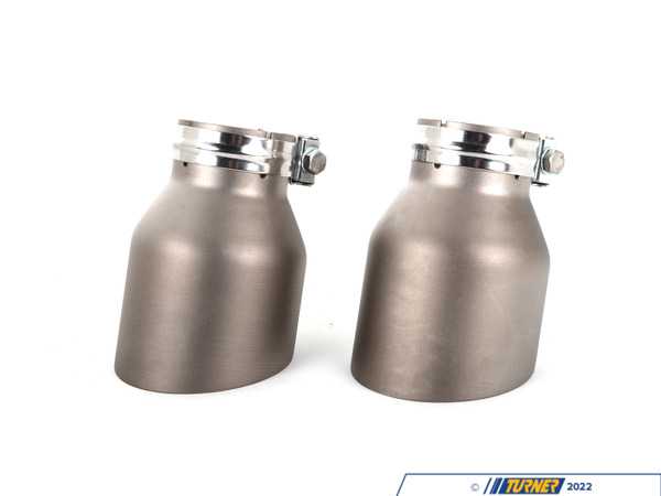 ECS ECS UNIVERSAL Exhaust Tips - 4.0" Titanium - Matte Finish - Pair 011966la07-02KT