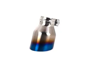 ECS UNIVERSAL Exhaust Tip - 4.0" Titanium - Burnt Finish - Priced Each