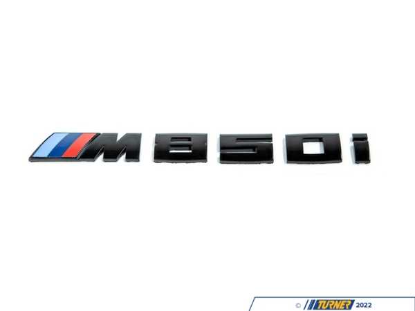 IND IND M850i Painted Trunk Emblem - Gloss Black - BMW G14/15/16 M850i/i xDrive IND-G15-TB-Gloss
