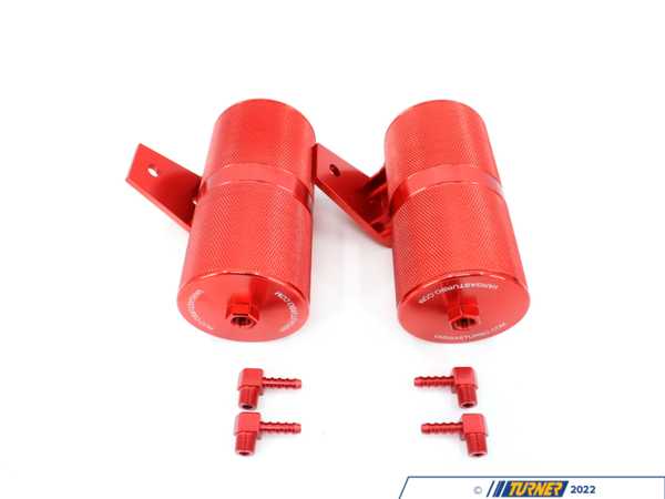 Vargas Turbo Technologies VTT N54 Billet Vacuum (Boost Control) Tank Kit - Anodized Red - BMW E82/88 E9X E60 Z4 N54 3.0L VACUUMCANRED