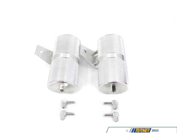 Vargas Turbo Technologies VTT N54 Billet Vacuum (Boost Control) Tank Kit - Anodized Clear - BMW E82/88 E9X E60 Z4 N54 3.0L VACUUMCANRAW