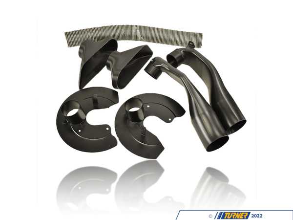Advanced Auto Fabrication AAF Brake Cooling Duct Kit w/Screened Ducts - E46 - Non-M 11674.3