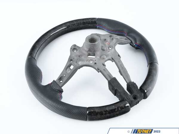 ECS Perforated Leather On The Sides, Forged Carbon On Top, Tri-color Stitching, No Center Stripe BM152-F8014-FP3S