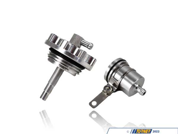 Advanced Auto Fabrication AAF Vented Power Steering Cap Kit - Silver Reservoir 116253