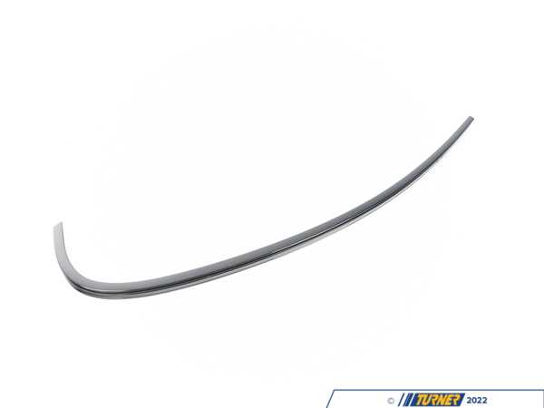 Genuine BMW Genuine BMW Finisher Window Frame Top Rl - 51357897671 - Gloss Black 51357897671