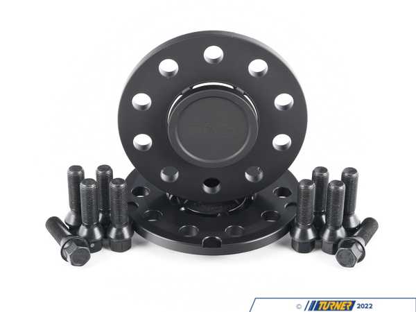 Turner Motorsport Turner Black BMW 10mm Wheel Spacers With Integrated Hub Extender & Extended Wheel Bolts - F8X M2/M3/M4 twhf8005j10blkkt