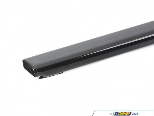 Genuine BMW Genuine BMW Waist Rail Trim Strip, Ext. - 51222427419 - Gloss Black 51222427419