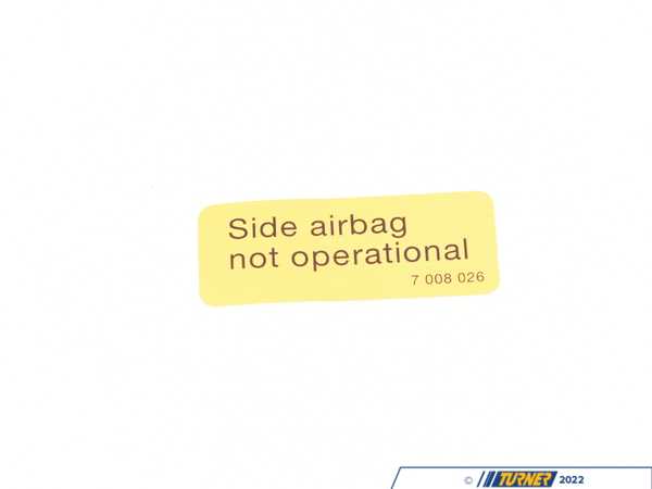 Genuine BMW Genuine BMW Label "deactivation Side Ai - 72127008026 72127008026