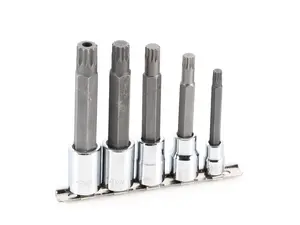 5 Pc. XZN Long Bit Socket Set, 8, 10, 12, 14 & 16mm