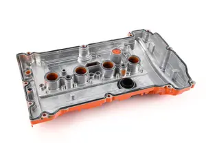 Upgraded Aluminum Valve Cover Kit - Orange Paint 