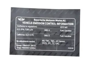 Genuine BMW Label 