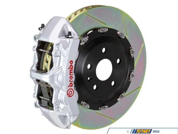 Brembo 11-12 1M (E82), 08-13 M3 (E90, E92, E93), Front, Slotted, Silver, 6 Piston, 380x34 2-Piece 1N2.9003A3