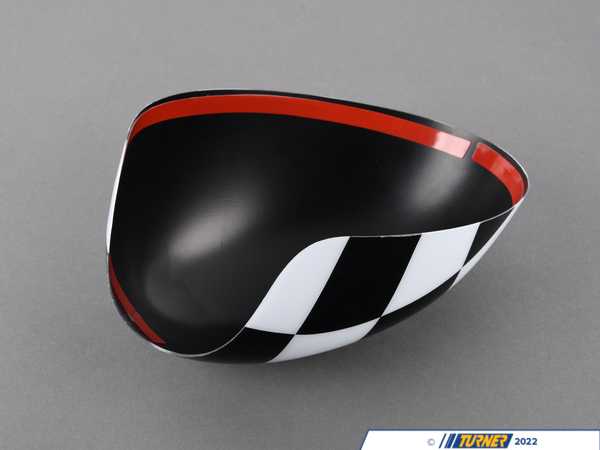 ECS Checkered Mirror Cap Covers - Set 51160415117
