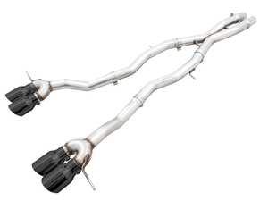 AWE Track Edition Catback Exhaust System - Chrome Silver Or Diamond Black Tips - BMW G80 M3, G82 M4 S58 3.0L