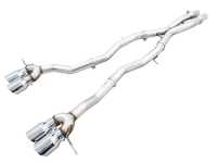 AWE AWE Track Edition Catback Exhaust System - Chrome Silver Or Diamond Black Tips - BMW G80 M3, G82 M4 S58 3.0L AWEG8XTRK