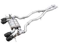 AWE AWE SwitchPath Catback Exhaust System - Chrome Silver Or Diamond Black Tips - BMW G80 M3, G82 M4 S58 3.0L AWEG8XSP