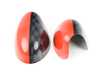 ECS Mirror Cap JCW Black / RED - Set 51167030715JCWRD View 1