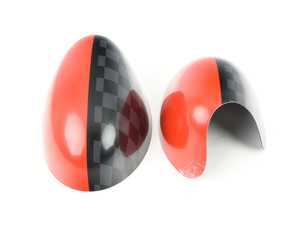 Mirror Cap JCW Black / RED - Set