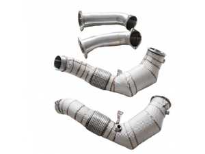 Racing Dynamics Catted Downpipes W/Heat Shield - F95/F96 X5/X6M