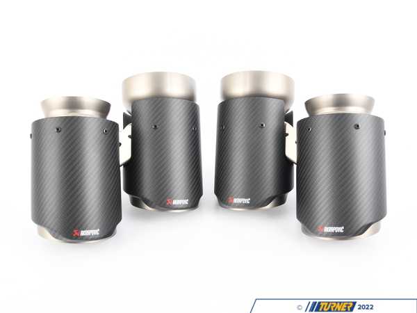 Akrapovic Akrapovic Evolution Tail Pipe Set (Carbon) w/ Red/White Akraprovic Logo - 18+ BMW M5 (F90) TP-CT/47/RS