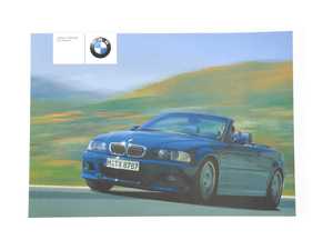 Genuine BMW Owner's Handbook M3 E46/C - 01410156854 - E46 M3
