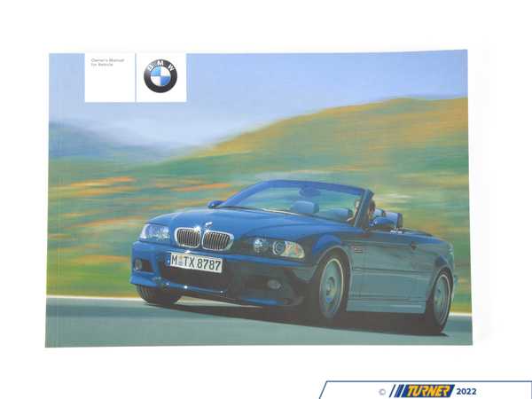 Genuine BMW Genuine BMW Owner's Handbook M3 E46/C - 01410156854 - E46 M3 01410156854