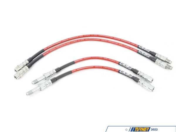 ECS BMW E39 Exact-Fit Stainless Steel Brake Lines - Complete Kit e393430kitnmKT