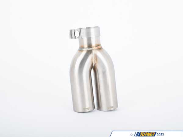 Turner Motorsport Turner - Single Wall Straight Cut Exhaust Tip - 2.5 Inlet - 3.0 OD - Stepped Right - Brushed  026732TMS01-02