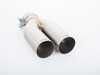 Turner Motorsport Turner - Single Wall Straight Cut Exhaust Tip - 2.5 Inlet - 3.0 OD - Stepped Right - Brushed  026732TMS01-02 View 2