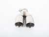 Turner Motorsport Turner Motorsport BMW Double Wall Slash Cut Exhaust Tip - 2.5 Inlet - 3.0 OD - Stepped Left - Brushed Stainless 026732TMS06-01 View 2