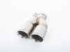 Turner Motorsport Turner Motorsport BMW Double Wall Slash Cut Exhaust Tip - 2.5 Inlet - 3.0 OD - Stepped Left - Brushed Stainless 026732TMS06-01 View 3