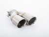 Turner Motorsport Turner Motorsport Double Wall Straight Cut Exhaust Tip - 3.0 Inlet - 3.5 OD - Stepped Left - Brushed Stainless 026732TMS06-16 View 1