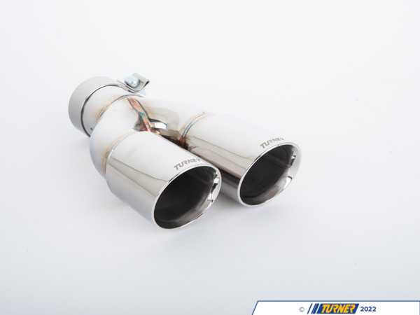 Turner Motorsport Turner Motorsport Double Wall Slash Cut Exhaust Tip - 2.5 Inlet - 3.0 OD - Stepped Left - Mirror 026732TMS02-01