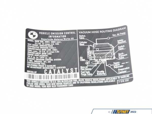 71227518232 - Genuine BMW Label 