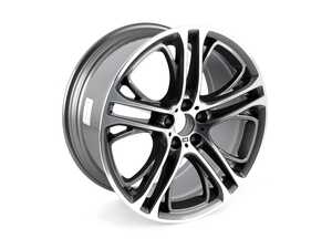 Genuine BMW Gloss-turned Light Alloy Rim - 36116854564