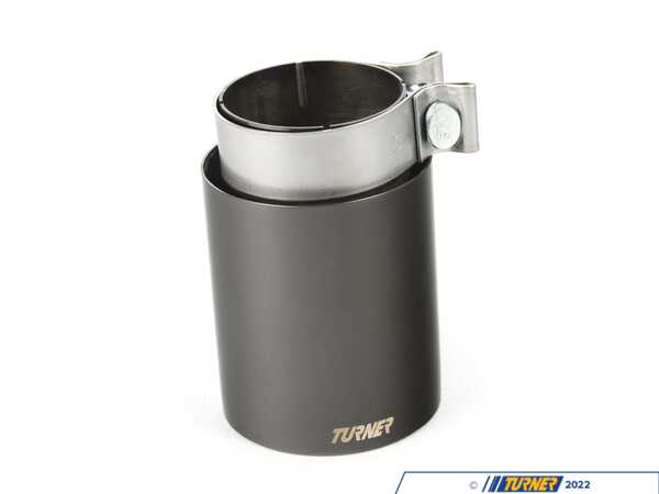 Turner Motorsport Turner 4" Double Wall Exhaust Tip - Polished Black Chrome Finish  026374TMS01-08
