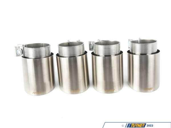 Turner Motorsport Turner - 4" Brushed Aluminum Exhaust Tips - Set Of 4 026374tms02x4KT