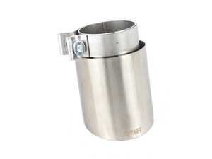 Turner 4" Universal Double Wall Exhaust Tip W/ Brushed Stainless Finish 