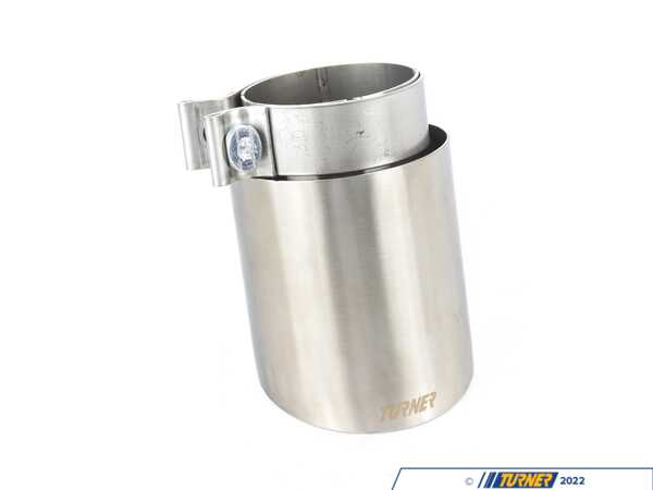 Turner Motorsport Turner 4" Universal Double Wall Exhaust Tip W/ Brushed Stainless Finish  026374TMS02-12