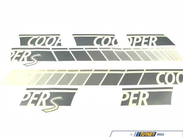 Genuine MINI Genuine MINI Side Stripes, Silver Cooper/Cooper S - 51142232622 51142232622