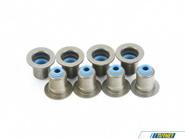 Supertech Valve Stem Seal Exhaust Side - Viton Seals -  Set Of 8 vsi-bm60-eKT