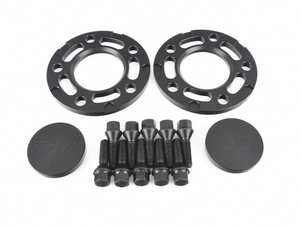 Turner Black BMW 10mm Front Wheel Spacer, Hub Extender Kit, and Wheel Bolts Kit - E24, E28, E30 M3, E31, E32, E34, E36, E38, E46, Z3, Z4