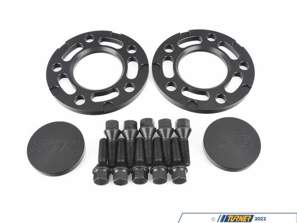 Turner Motorsport Turner Black BMW 10mm Front Wheel Spacer, Hub Extender Kit, and Wheel Bolts Kit - E24, E28, E30 M3, E31, E32, E34, E36, E38, E46, Z3, Z4 TWH9905002-K3KT