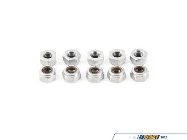 Genuine BMW Self Locking Hex Nut - Pack Of 10 07147575163KT